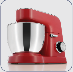 STAND MIXER  6 SPEED CONTROL WITH PULSE 4.5L S/S BOWL 1000W COLOR:INJECTION RED COLOR