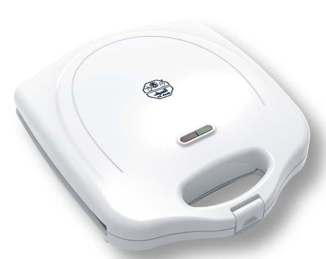 SANDWICH MAKER WITH GRILL PLATE IN WHITE COLOR